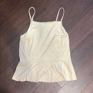 BNWT faux suede peplum top